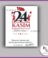 24 Kasım Öğretmenler Günü Hediyelik Bileklik İsim Kartı - ÖG06