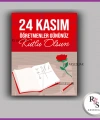 24 Kasım Öğretmenler Günü Hediyelik Bileklik İsim Kartı - ÖG01