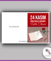 24 Kasım Öğretmenler Günü Hediyelik İsim Kartı - ÖG07