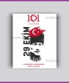 29 Ekim Cumhuriyet Bayramı Hediyelik İsim Kartı