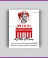 29 Ekim Cumhuriyet Bayramı Hediyelik İsim Kartı