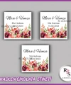 48 Adet - Nikah Nişan Söz Çikolata İsim Etiketi - Sticker - CE49