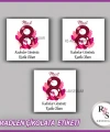 48 Adet - 8 Mart Kadınlar Günü Çikolata İsim Etiketi - Sticker - CE64