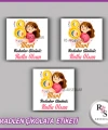 48 Adet - 8 Mart Kadınlar Günü Çikolata İsim Etiketi - Sticker - CE67