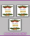 48 Adet - Yılbaşı Çikolata İsim Etiketi - Sticker