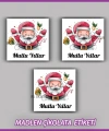 48 Adet - Yılbaşı Çikolata İsim Etiketi - Sticker