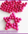 100gr 8mm Ahşap Boncuk- FUŞYA - Yıldız anahtarlık yapımı için...