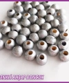 100gr 10mm Ahşap Boncuk- GÜMÜŞ - Yıldız anahtarlık yapımı için...