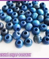 100gr 10mm Ahşap Boncuk- LACİVERT - Yıldız anahtarlık yapımı için...