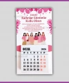 Magnetli Mini Takvim - 8 Mart Kadınlar Günü Hediyelik - KH603