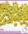 7mm Emojili Yassı Boncuk -Bileklik boncuğu - 100 gram