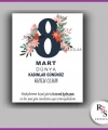 8 Mart Kadınlar Günü Hediyelik İsim Kartı - KH22