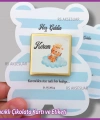 Ayıcıklı Bebek Çikolatası Kartı ve Etiketi - rs5660