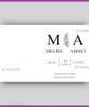 Hediyelik Kartı - Düğün, Nişan, Söz Anahtarlık Kartı - rs5412