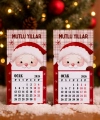 Magnetli Mini Takvim - Yılbaşı Hediyesi- YY6268