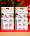 Magnetli Mini Takvim - Yılbaşı Hediyesi- YY6269