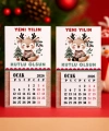 Magnetli Mini Takvim - Yılbaşı Hediyesi- YY6273