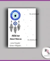 Nazar Boncuklu Sünnet Anahtarlık İsim Kartı - NA06