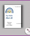 Nazar Boncuklu Anahtarlık Erkek Bebek İsim Kartı - NA16