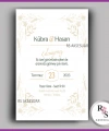 Nikah - Düğün - Nişan Davetiye Kartı -DK08