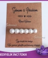 Nikah Şekeri | Kına | Nişan | Söz Hediyeliği incili toka - NS022