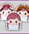 Sevimli Kız Çıtçıt ve Klips Toka - Takı Kartı
