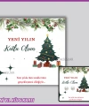 Yılbaşı Kartları - Yeni Yıl Hediye Küpe Kartı