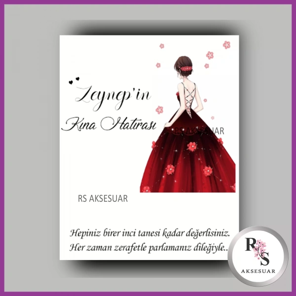 İncili Toka Kartı Kına Hatırası