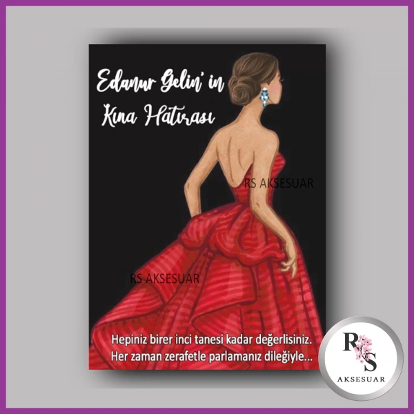 İncili Toka Kartı Kına Hatırası