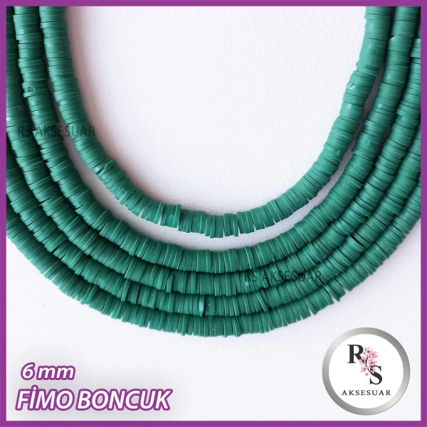 6 mm Fimo Boncuk -1 dizi