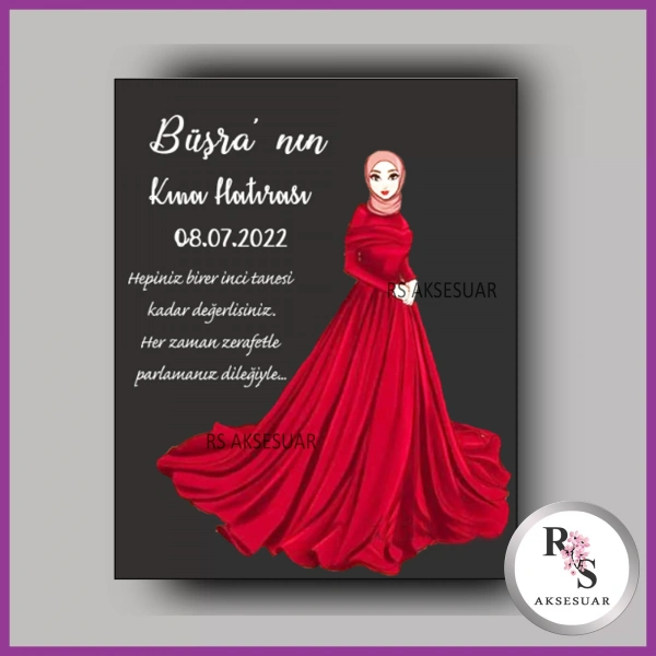 İncili Toka Kartı Kına Hatırası