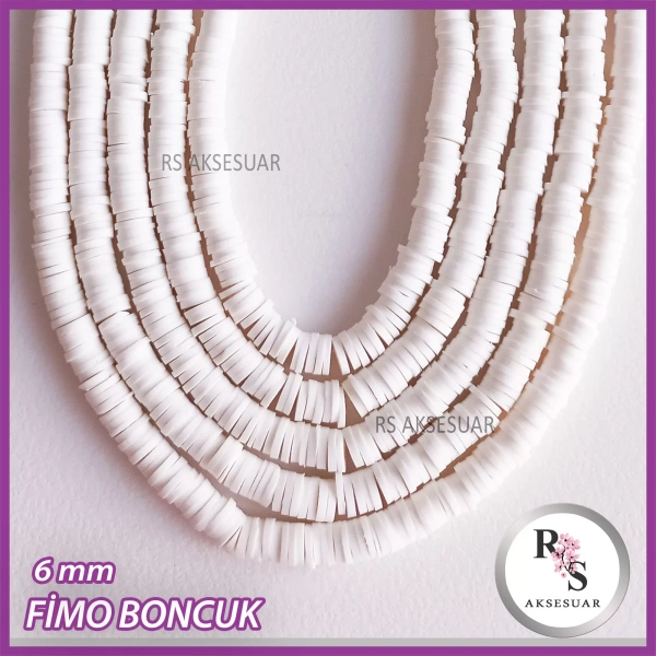 6 mm Fimo Boncuk -1 dizi