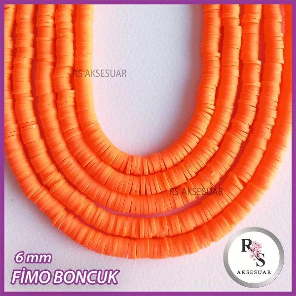 6 mm Fimo Boncuk -1 dizi
