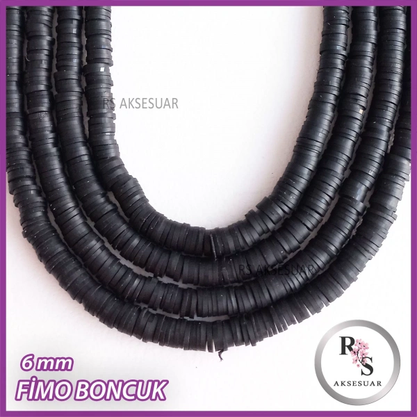 6 mm Fimo Boncuk -1 dizi