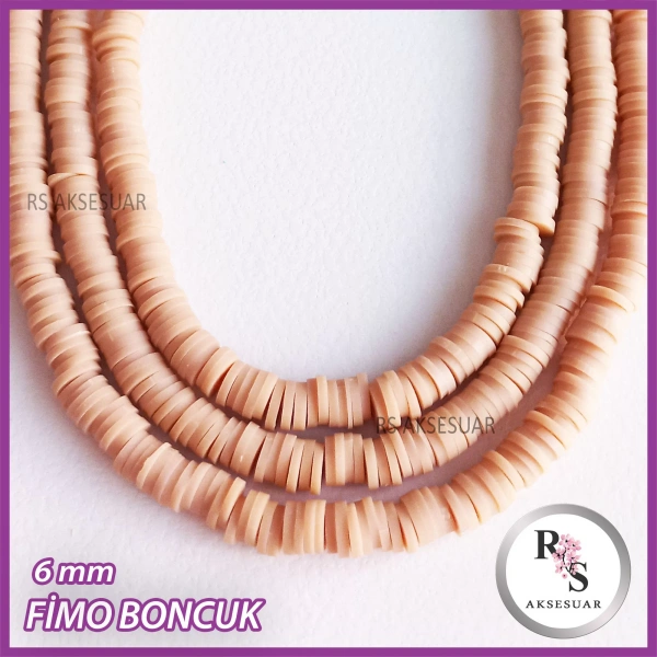 6 mm Fimo Boncuk -1 dizi