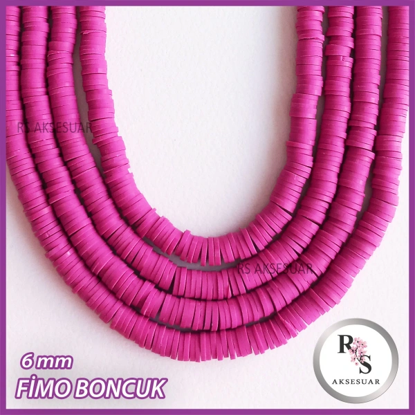 6 mm Fimo Boncuk -1 dizi