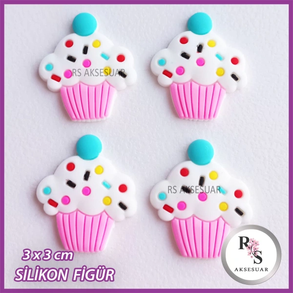 Cupcake Silikon Figür -Toka Malzemesi