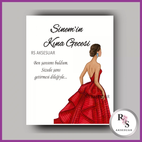 İncili Toka Kartı Kına Hatırası