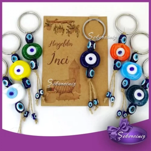 Bebek Şekeri Nazar Boncuğu Anahtarlık - BB003