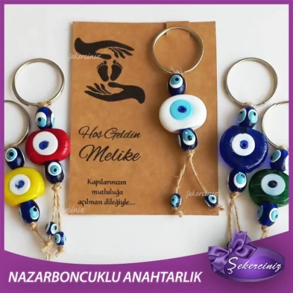 Bebek Şekeri Nazar Boncuğu Anahtarlık - BB011