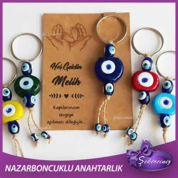 Bebek Şekeri Nazar Boncuğu Anahtarlık - BB013
