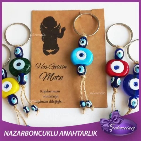 Bebek Şekeri Nazar Boncuğu Anahtarlık - BB017