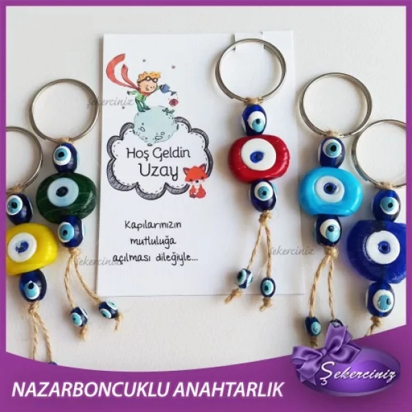Bebek Şekeri Nazar Boncuğu Anahtarlık - BB025