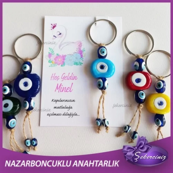 Bebek Şekeri Nazar Boncuğu Anahtarlık - BB027