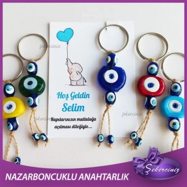 Bebek Şekeri Nazar Boncuğu Anahtarlık - BB032