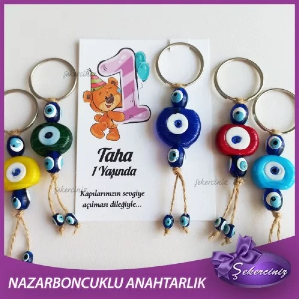 Nazarboncuklu Hediyelik Anahtarlık, Bebek Hediyelikleri - BB033