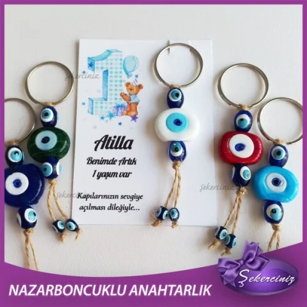 Bebek Şekeri Nazar Boncuğu Anahtarlık - BB035