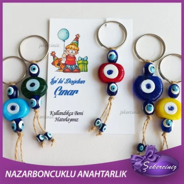 Bebek Şekeri Nazar Boncuğu Anahtarlık - BB039