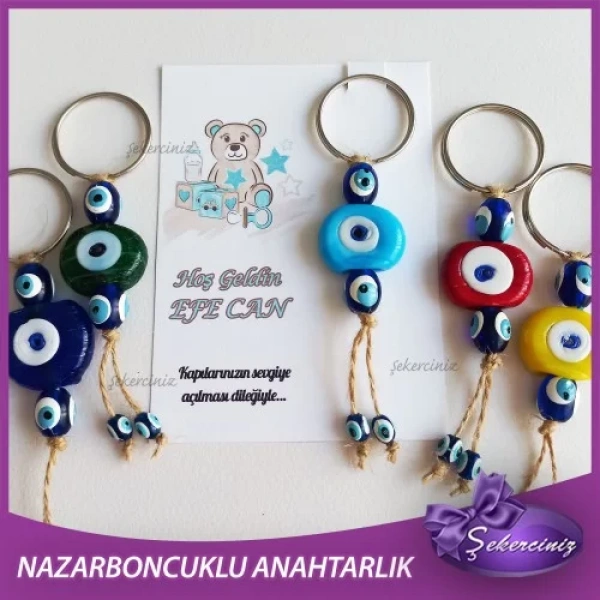 Bebek Şekeri Nazar Boncuğu Anahtarlık - BB042