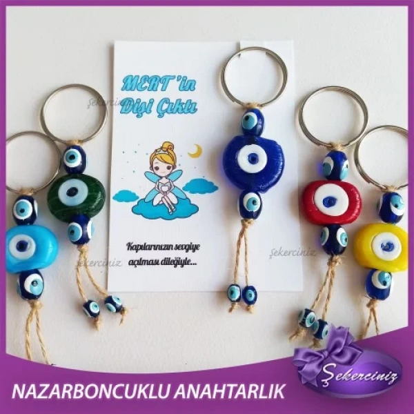Bebek Şekeri Nazar Boncuğu Anahtarlık - BB043